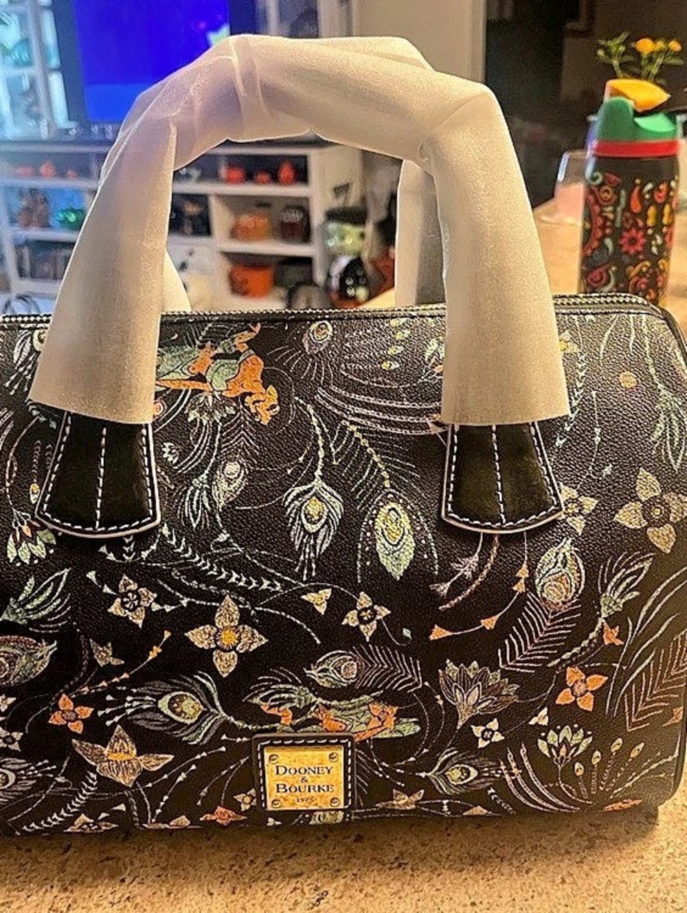 Dooney & Bourke Disney Princess Jasmine Satchel Black & Multi